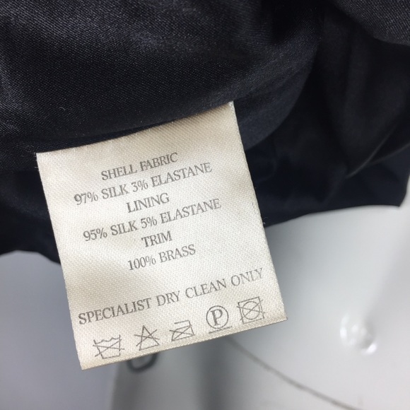 Jasmine Di Milo Silk Strappy Little Black Dress - Picture 10 of 15